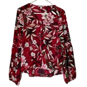 NEW! BAR III Floral Print V-Neck Faux Wrap
